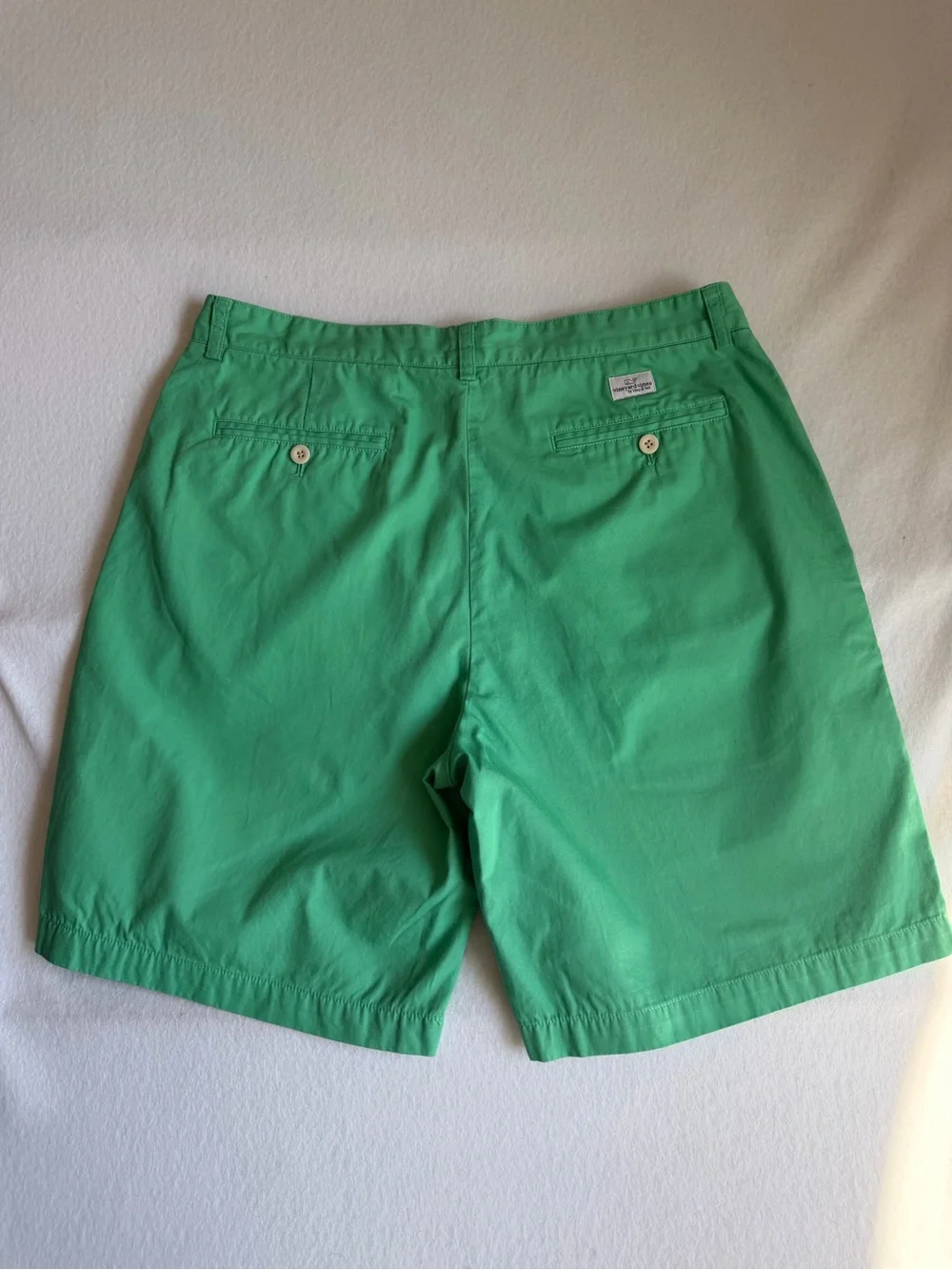 Vineyard Vines Club Shorts Green Cotton Chino Shorts Men’s 36 Preppy coastal